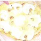 Pizza:  Roasted Garlic White Pizza with Garlic Sauce, Parmesan Dough
