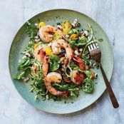 Grilled Shrimp with Black-Eyed Peas and Chimichurri