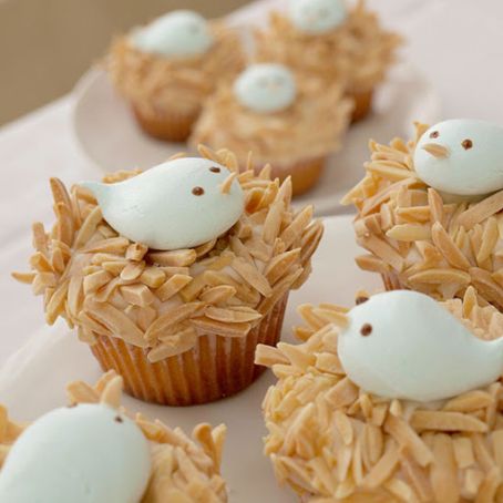 Bird Nesting Cupcakes