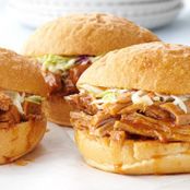Slow Cooked Barbecued Pork Sandwiches