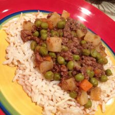 Green Peas & Rice Stew