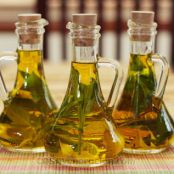 Basil-infused olive oil