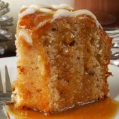 Apple Cake with Caramel Topping