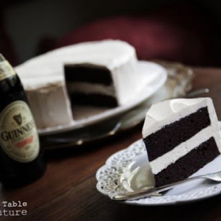 Dark Chocolate Guinness Cake with Bailey’s Buttercream