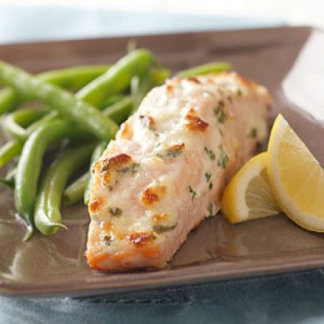 Parmesan Baked Salmon or Firm Fish