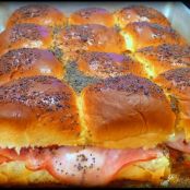 Party Ham  & Turkey Finger Sandwiches