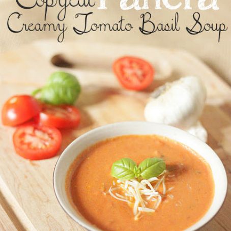 Copycat Panera Creamy Tomato Basil Soup Recipe