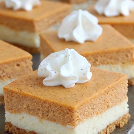 Pumpkin Pie Cheesecake Squares