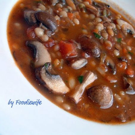 Short Rib Soup with Mushrooms & Pearl Couscous