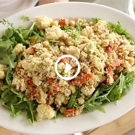 Couscous Salad with Roasted Vegetables and Chickpeas