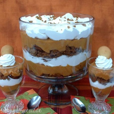 Paula Deen's Pumpkin Gingerbread Trifle