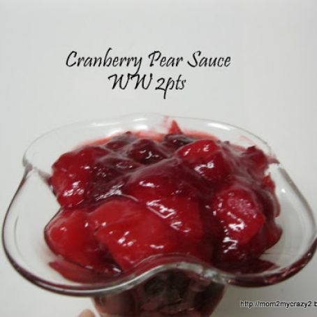 Cranberry Pear Sauce (WW 2 pts)