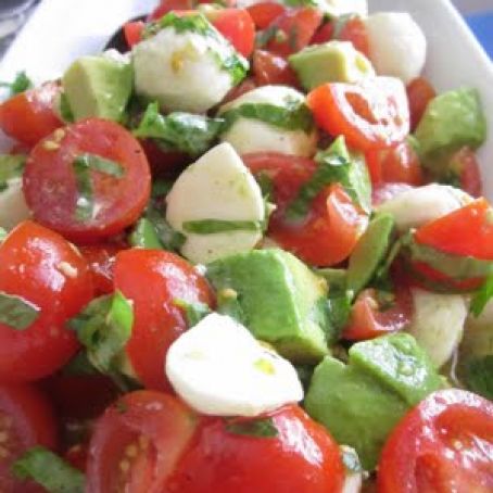 Mozzarella, Tomato & Avocado Salad
