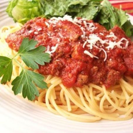 Meat Lovers Slow Cooker Spaghetti Sauce