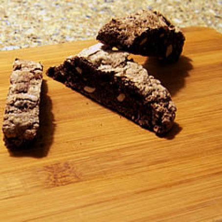Chocolate Biscotti with Almonds