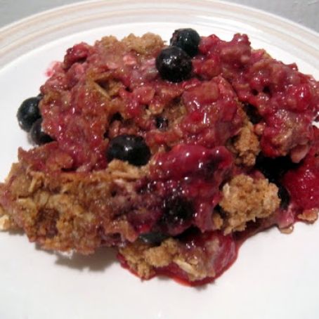 Double Berry Crumble Squares