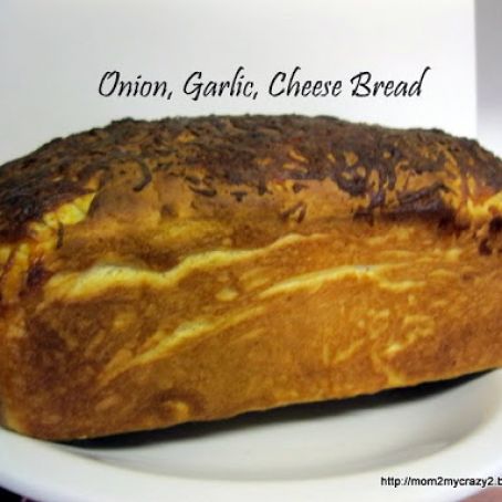 Onion, Garlic, Cheese Bread