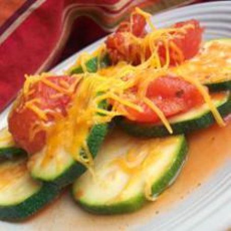 Zucchini And Fried Tomatoes