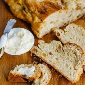 Sweet Braided Czech Bread with Almonds & Raisins