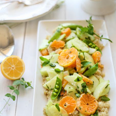 Orange cucumber Spa Salad