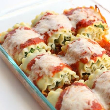 Healthy Spinach Lasagna Rolls