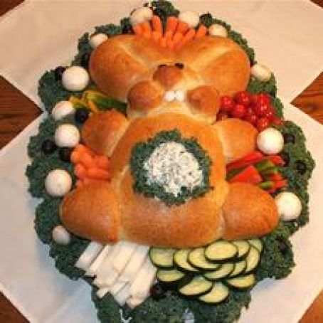 Bunny Bread with Dip in Tummy