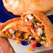 Cheesy Corn and Chicken Turnovers