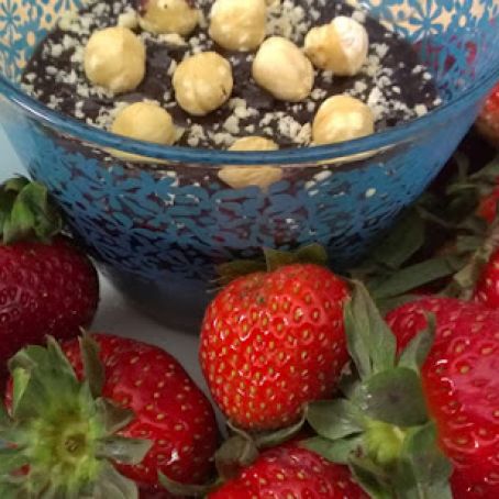 Almost Too Simple Chocolate Fondue (dairy-free)