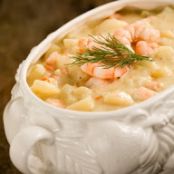 Paula Deen's Potato Soup with Shrimp