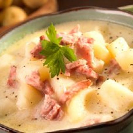 Crock Pot Ham & Potato Soup - Weight Watchers