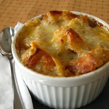 Onion Soup with Cheese Croutons