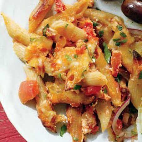Four-Cheese Baked Penne