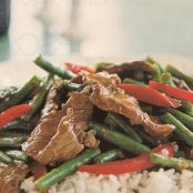 Ginger, Beef, and Green Bean Stir Fry