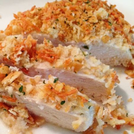 Baked Ranch Parmesan Crusted Chicken