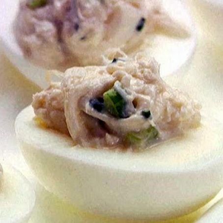 Devilled Eggs with Crab