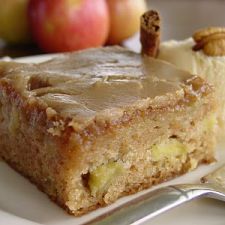 Fresh Apple Cake with Brown Sugar Glaze