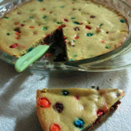 M&M Cookie Pie