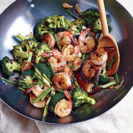 Shrimp and Broccoli Stir-Fry Recipe Print Page | MyRecipes.com