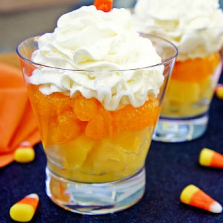 'Candy Corn' Fruit Cups