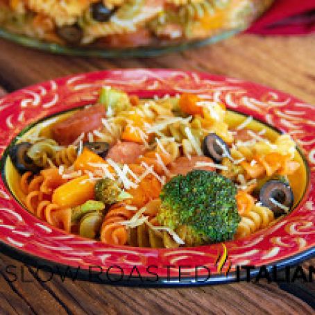 Smoked Sausage Pasta and Vegetable Toss