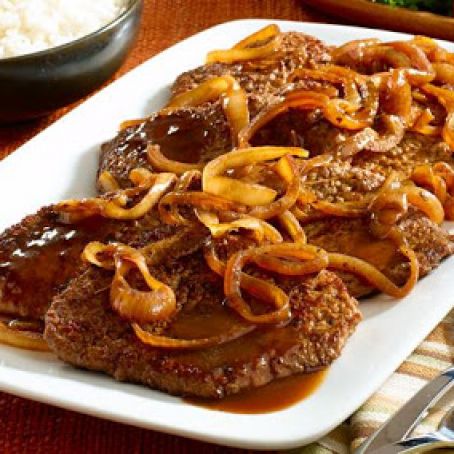 Bistec Encebollado–Steak & Onions