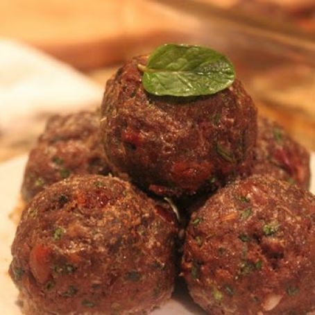 Beef:  Meatballs: Paleo Yummy Greek Meatballs