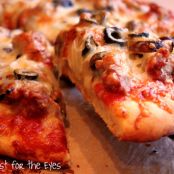 Sour Dough Pizza Dough - Sausage, Onion & Mushroom Pizza