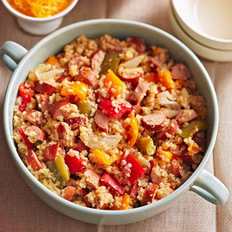 Quinoa with Sausage and Peppers