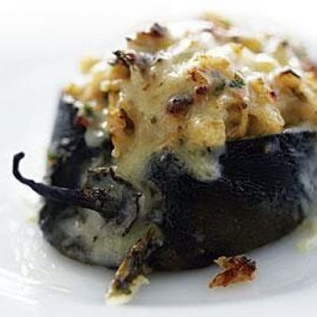 Poblanos Stuffed with Cheddar and Chicken