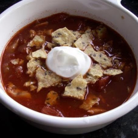 Chicken Tortilla Soup (Crockpot)