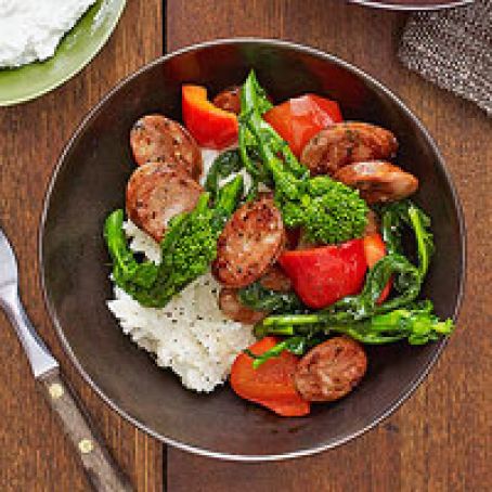 Sausage, Peppers & Broccoli Rabe