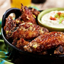 Oven-Baked Bacon-Ranch Chicken Wings