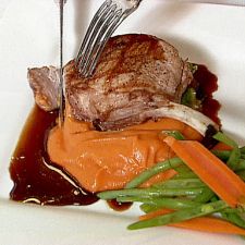 Grilled Berkshire Pork Chops with Merlot Sauce - Scott Johnson