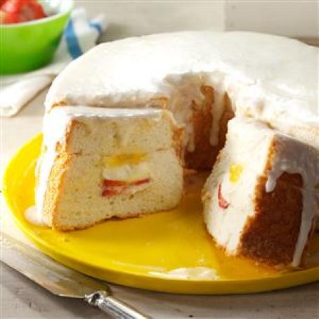 Lemon Curd-Filled Angel Food Cake Recipe